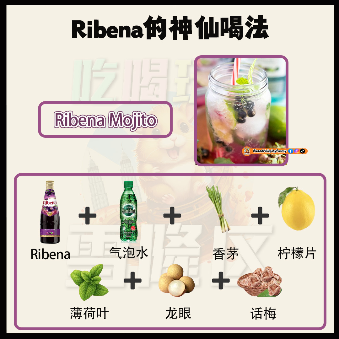 大马吃喝玩乐 - Ribena喝法