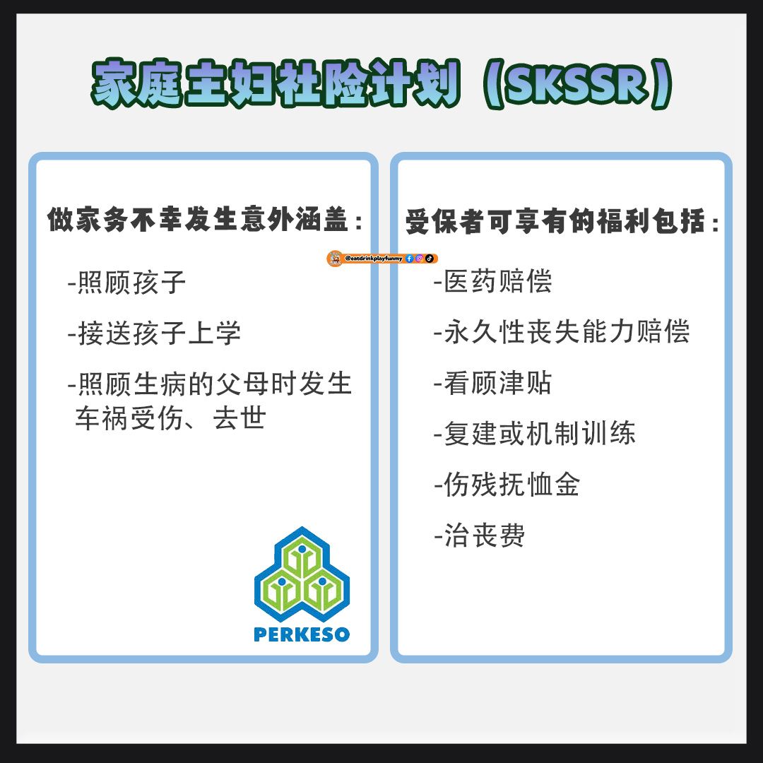 大马吃喝玩乐 -Perkeso家庭主妇社险计划