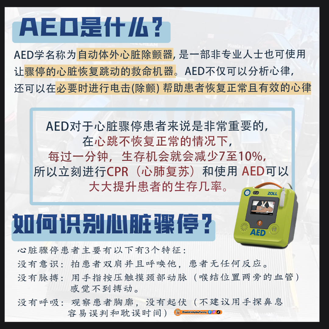 大马吃喝玩乐 -AED心脏除颤器