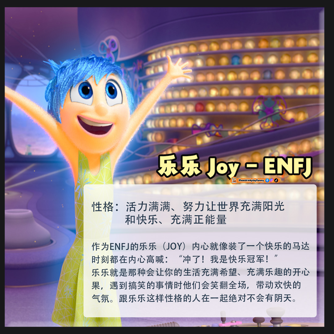 大马吃喝玩乐 - Inside Out 2 MBTI