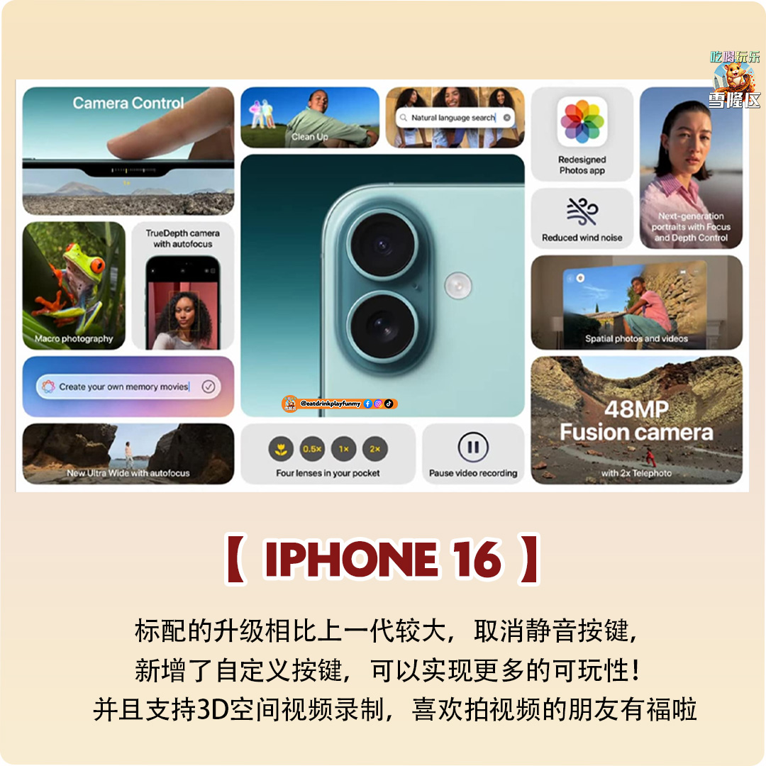 大马吃喝玩乐 - iphone 16亮点抢先看