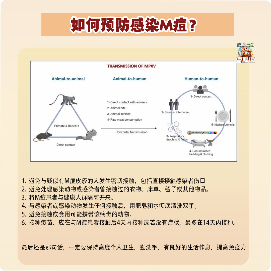 大马吃喝玩乐 - M痘，猴痘病