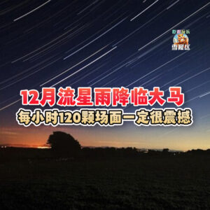 大马吃喝玩乐 - 12月流星雨降临大马